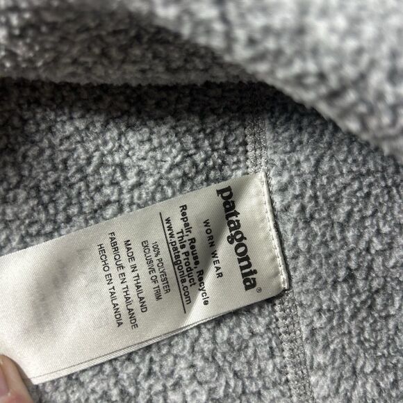 Patagonia Better Sweater 1/4 Zip Women’s Medium Gray Heather Fleece Pullover - Picture 8 of 10